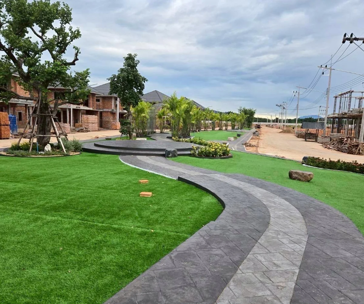 หญ้าเทียมกับโครงการบ้านจัดสรร ทางเลือกที่ช่วยลดต้นทุนส่วนกลาง