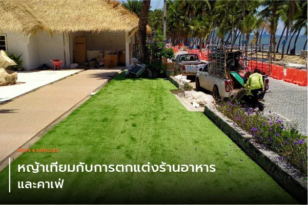 หญ้าเทียมกับการตกแต่งร้านอาหารและคาเฟ่