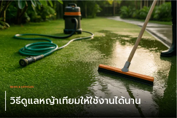 วิธีดูแลหญ้าเทียมให้ใช้งานได้นาน